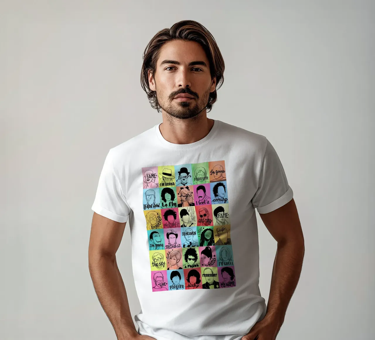 Fame - Draw Me A Song Project T-Shirt von Nour Tohme