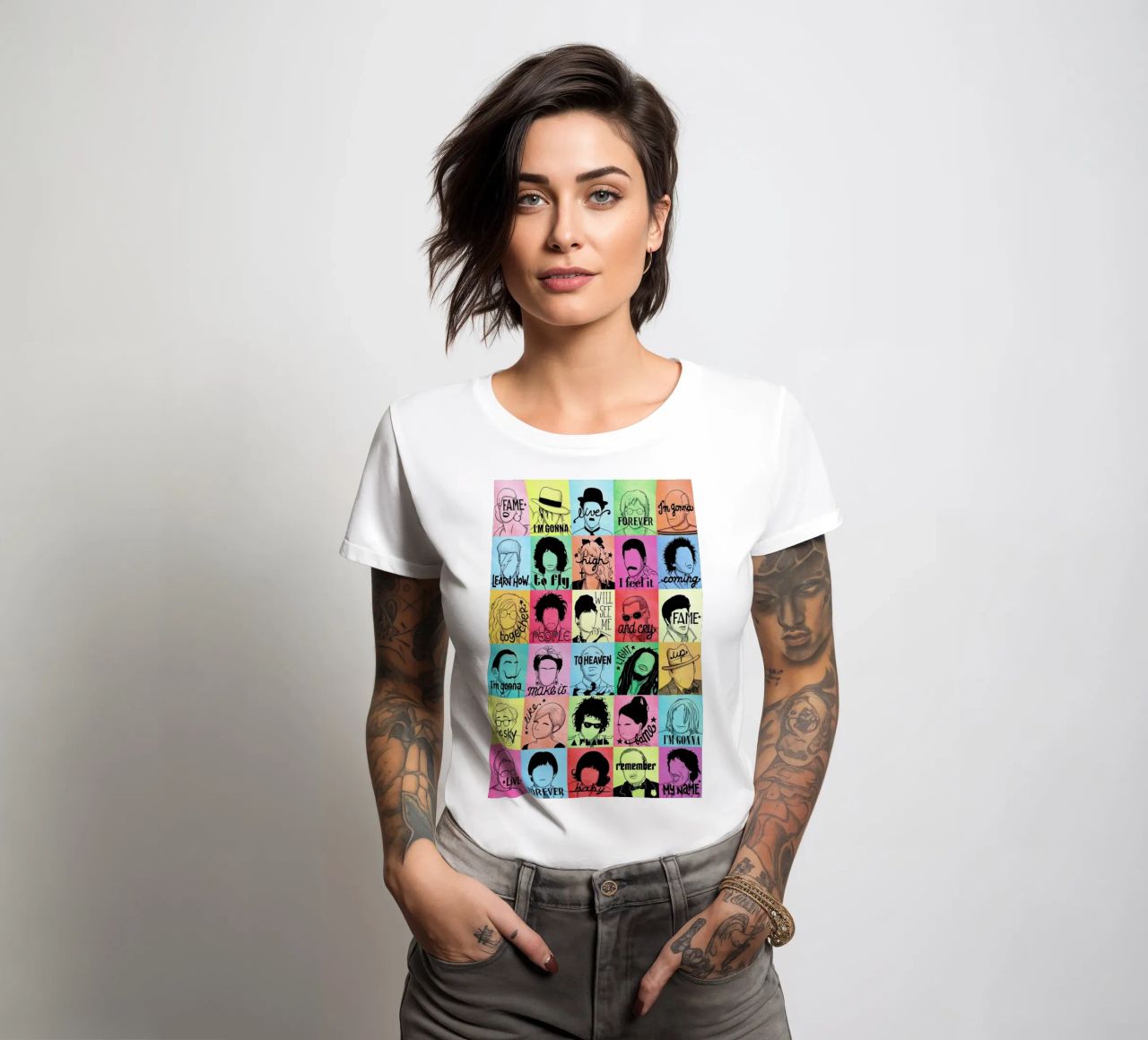 Fame - Draw Me A Song Project camiseta de mujer de Nour Tohme