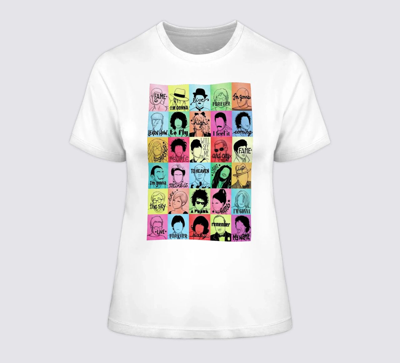 Fame - Draw Me A Song Project camiseta de mujer de Nour Tohme