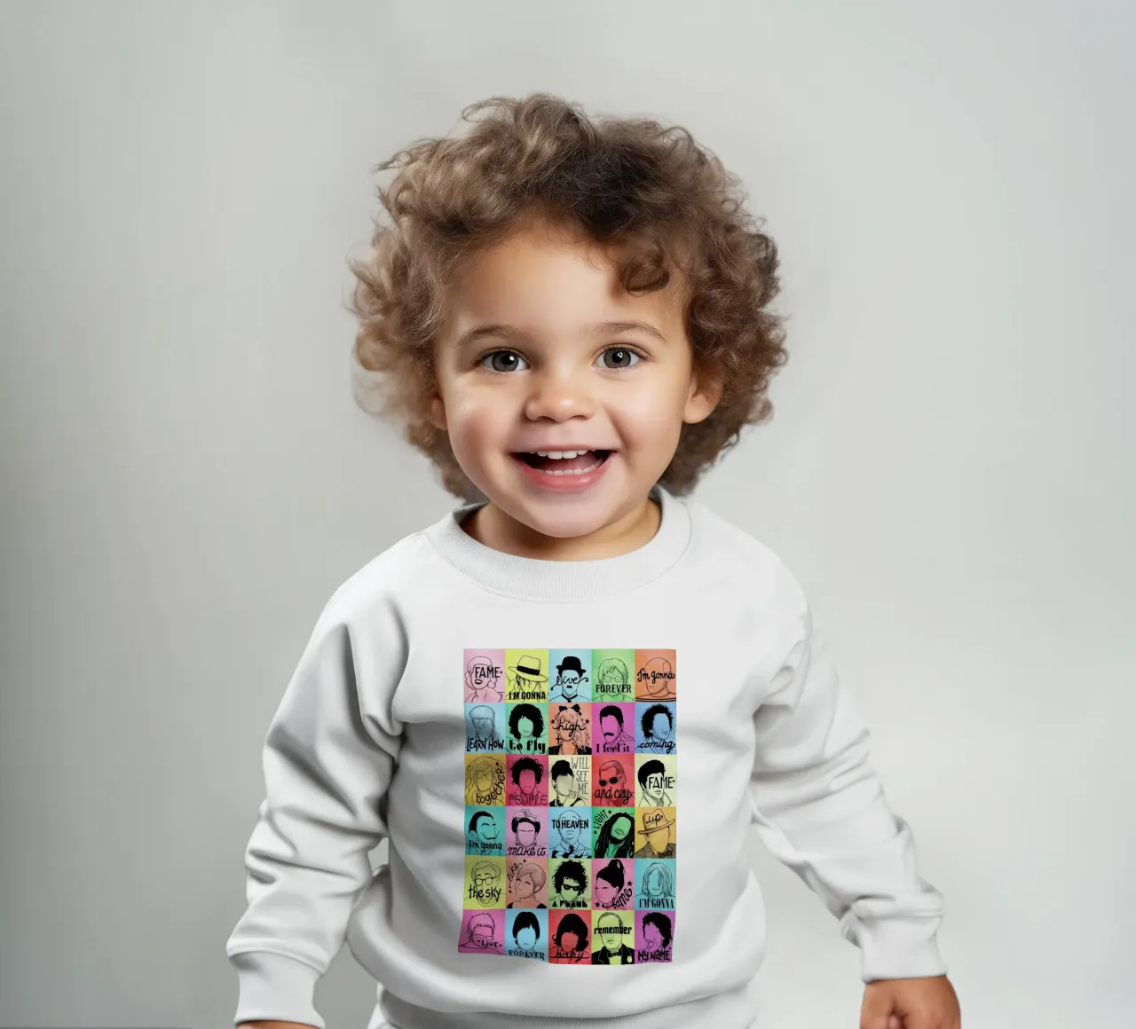 Fame - Draw Me A Song Project baby sweatshirt by Nour Tohme