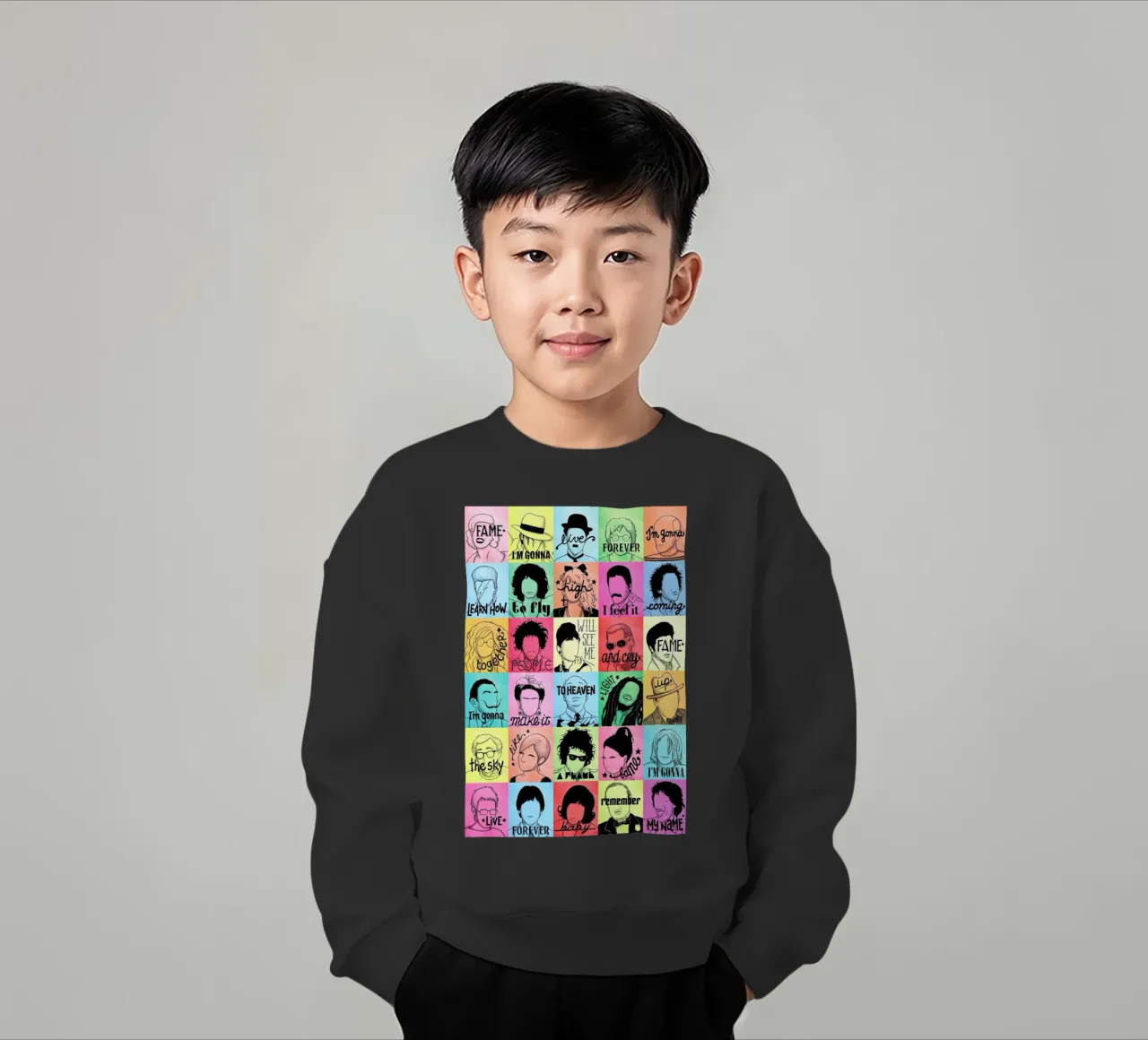 Fame - Draw Me A Song Project felpa bambino da Nour Tohme