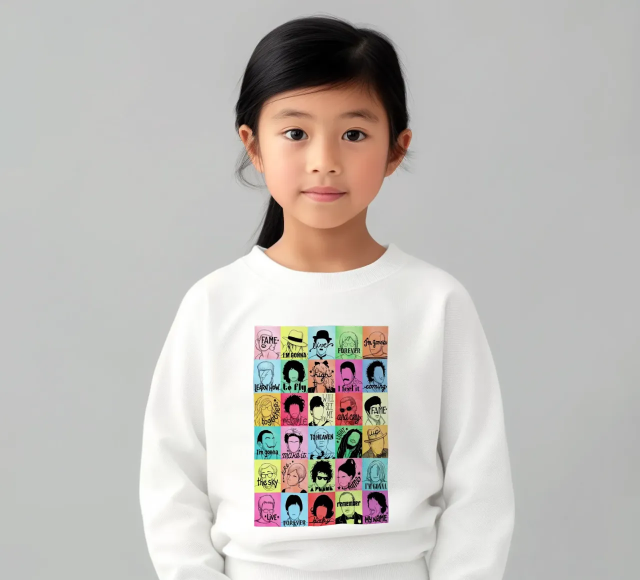 Fame - Draw Me A Song Project sudadera para niño de Nour Tohme