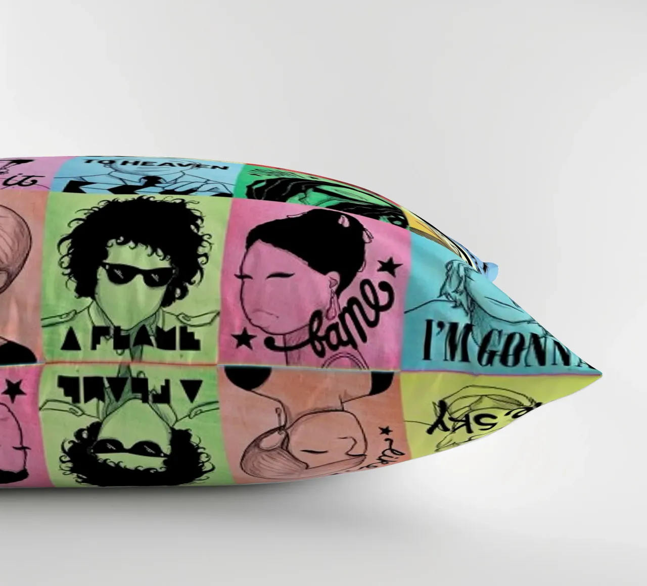 Fame - Draw Me A Song Project cuscino da Nour Tohme