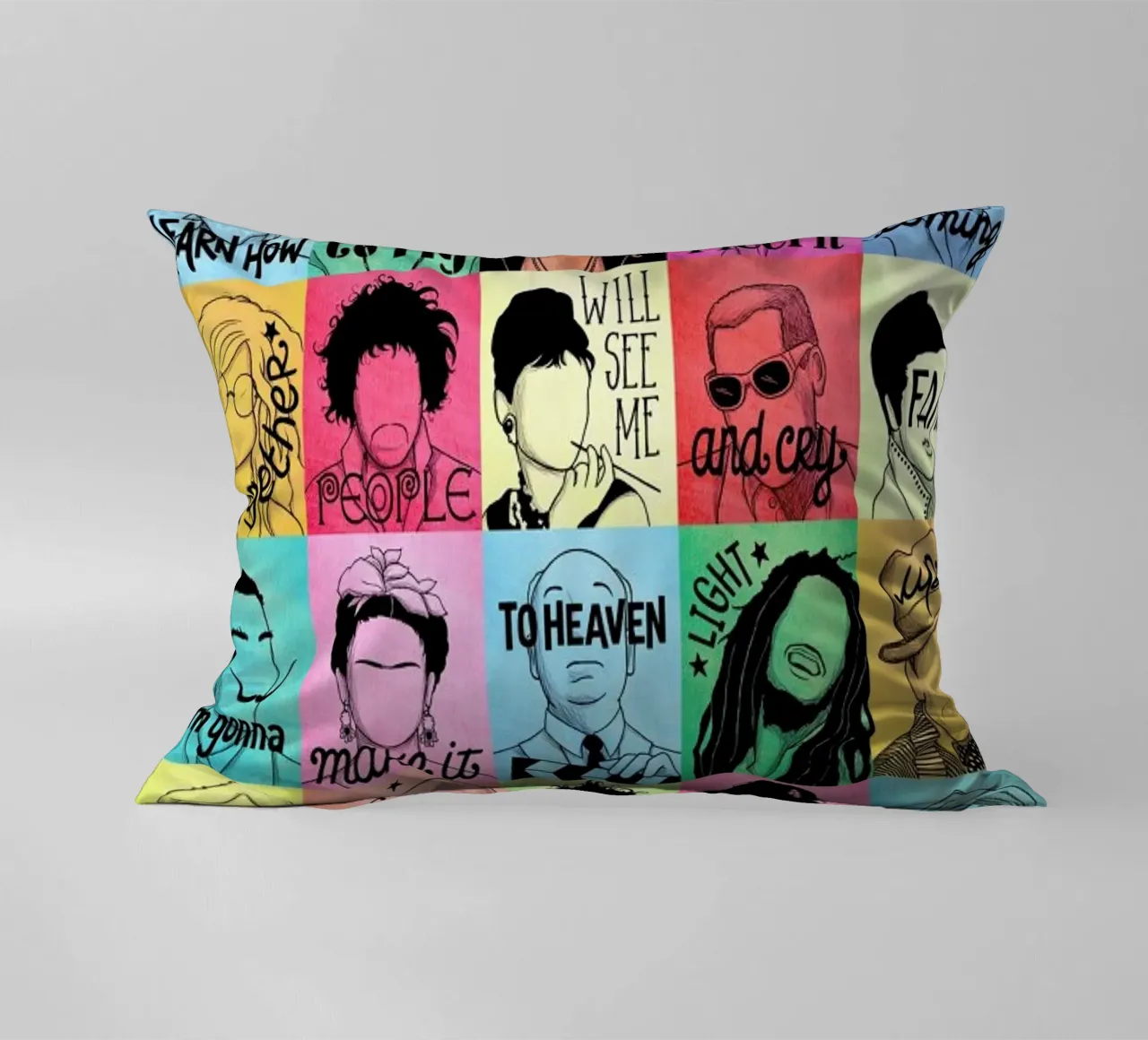 Fame - Draw Me A Song Project cuscino da Nour Tohme