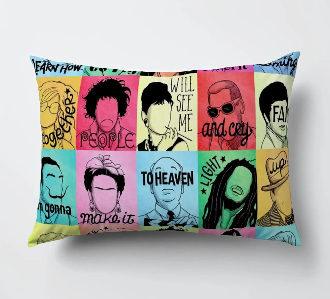 Fame - Draw Me A Song Project cuscino da Nour Tohme