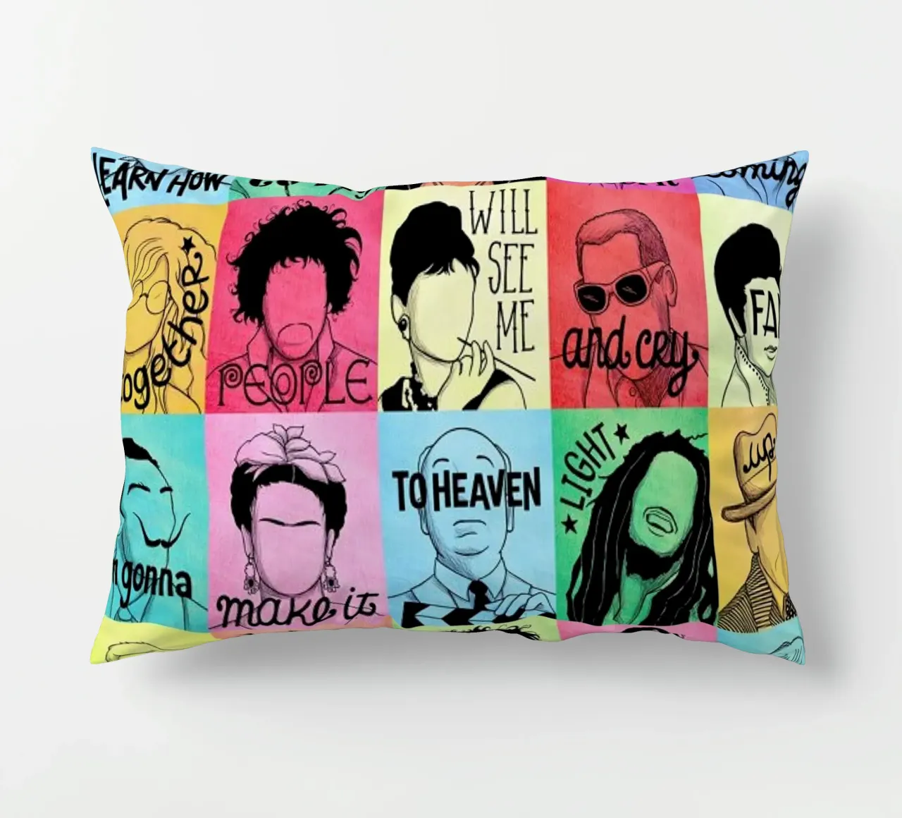 Fame - Draw Me A Song Project cuscino da Nour Tohme