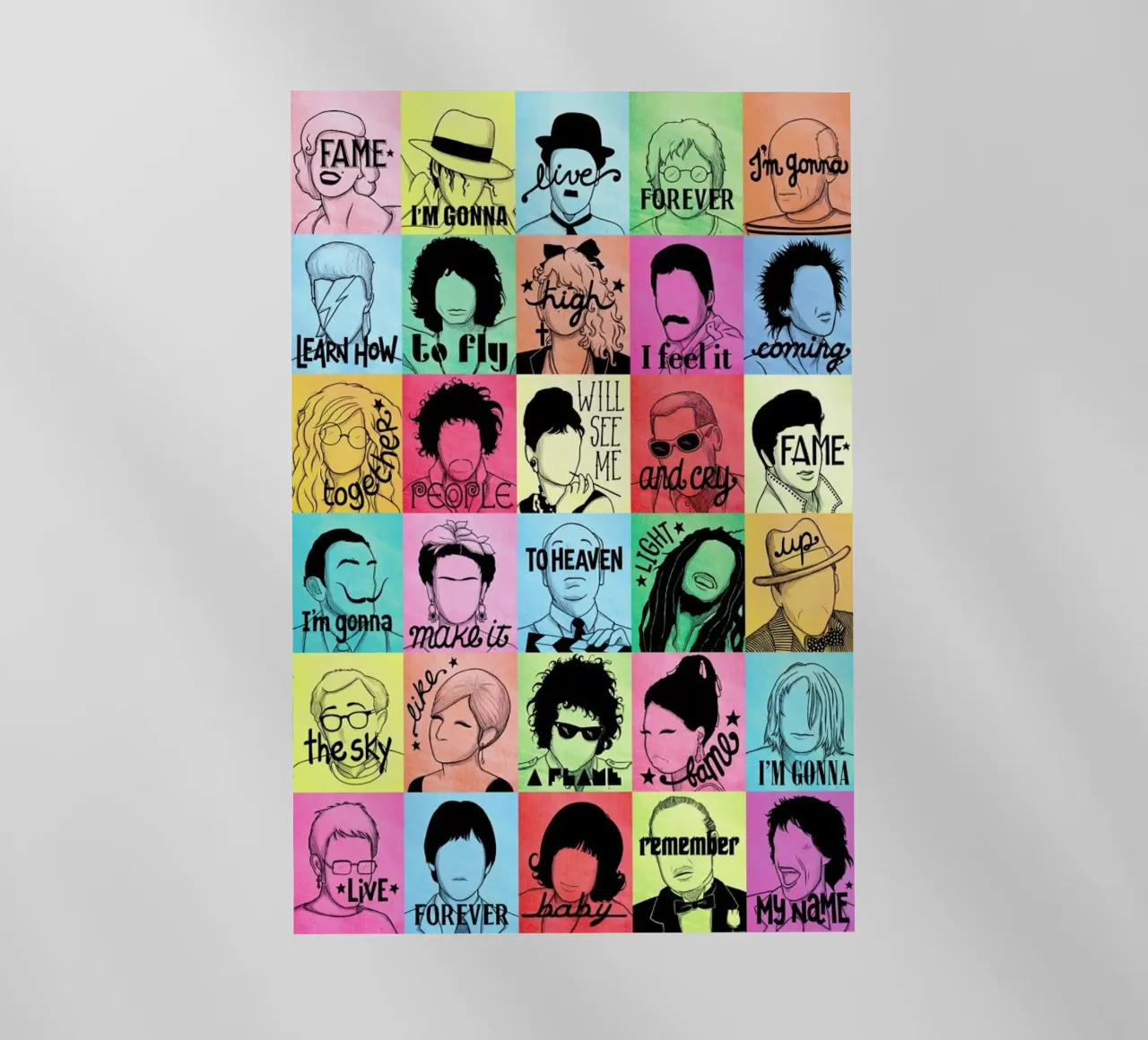 Fame - Draw Me A Song Project pellicola backlit da Nour Tohme