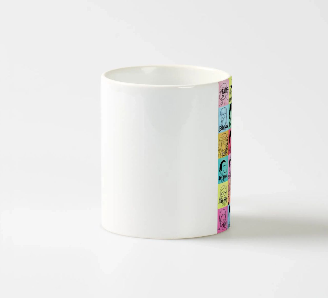 Fame - Draw Me A Song Project Keramik Tasse von Nour Tohme