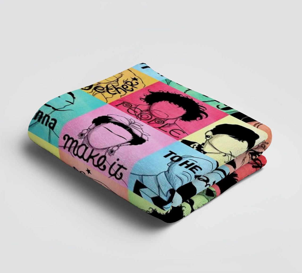 Fame - Draw Me A Song Project towel by Nour Tohme
