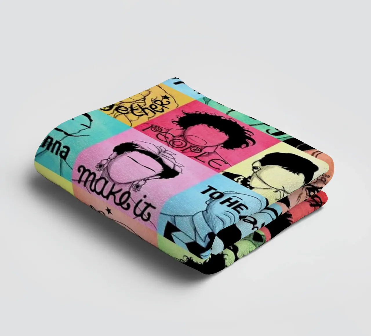 Fame - Draw Me A Song Project asciugamano da bagno da Nour Tohme