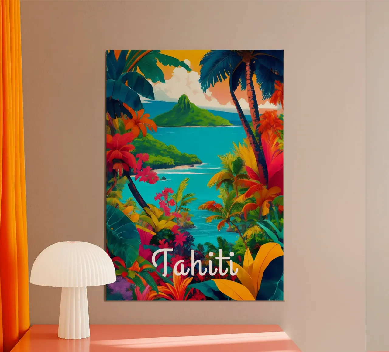 Tahiti Scene alluminio dibond da Charnwood Prints