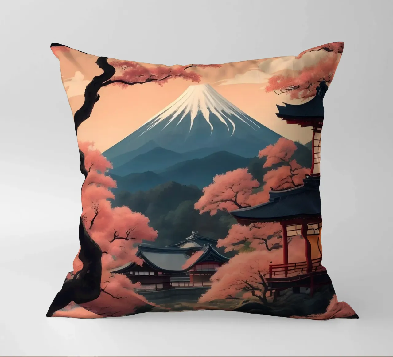 Tokyo Scene cuscino da Charnwood Prints