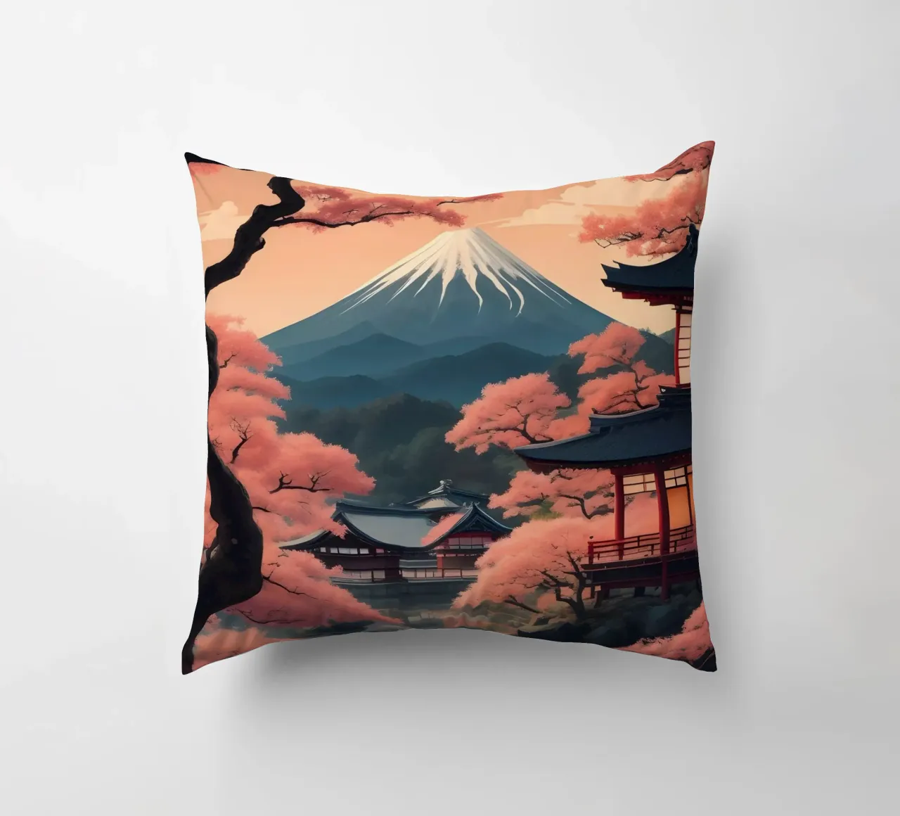 Tokyo Scene cuscino da Charnwood Prints