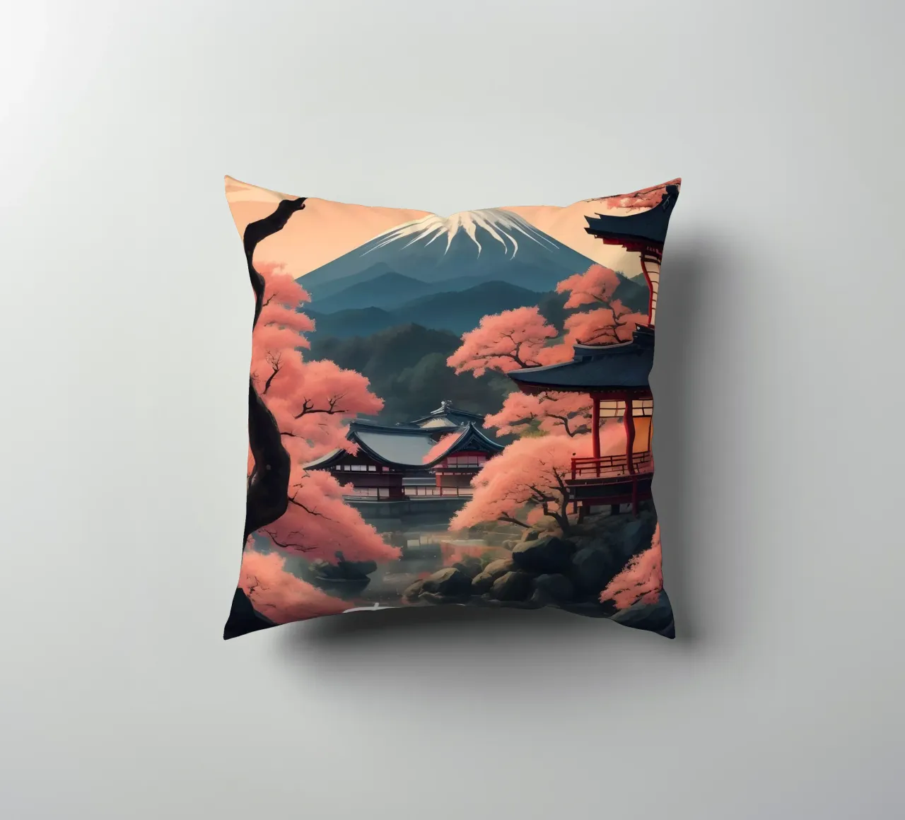 Tokyo Scene cuscino da Charnwood Prints