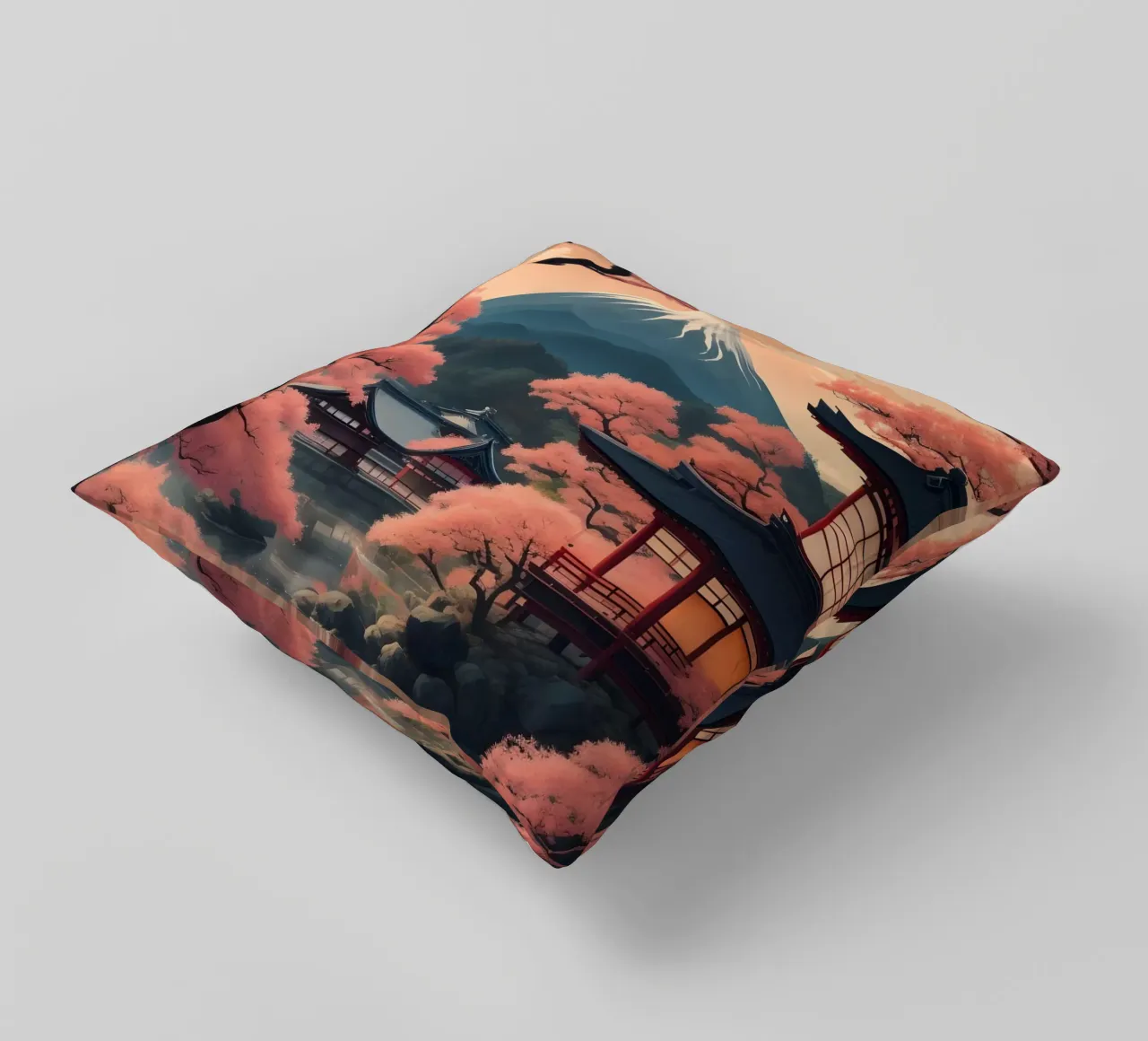 Tokyo Scene cuscino da Charnwood Prints