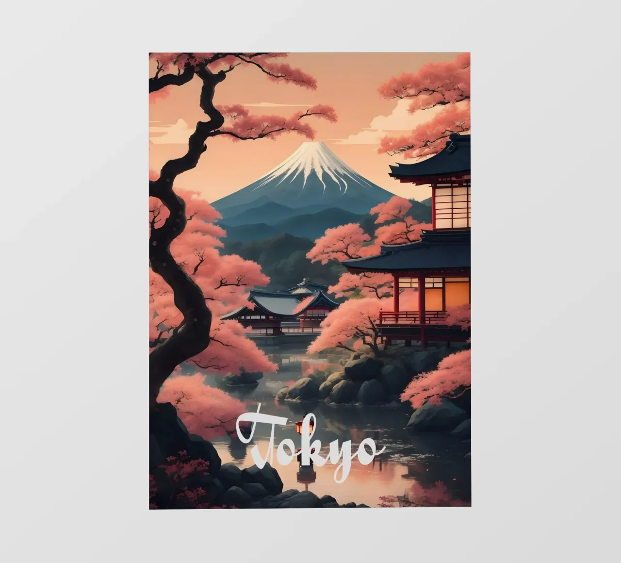 Tokyo Scene telo in pvc da Charnwood Prints