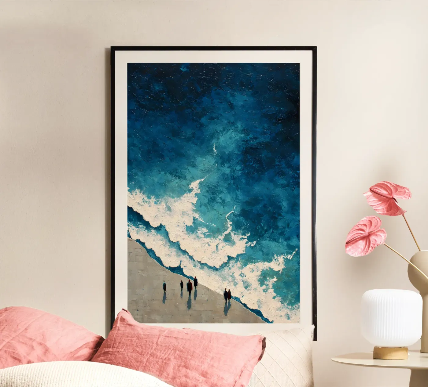 Blue Threshold Poster von Tinyverse Studio
