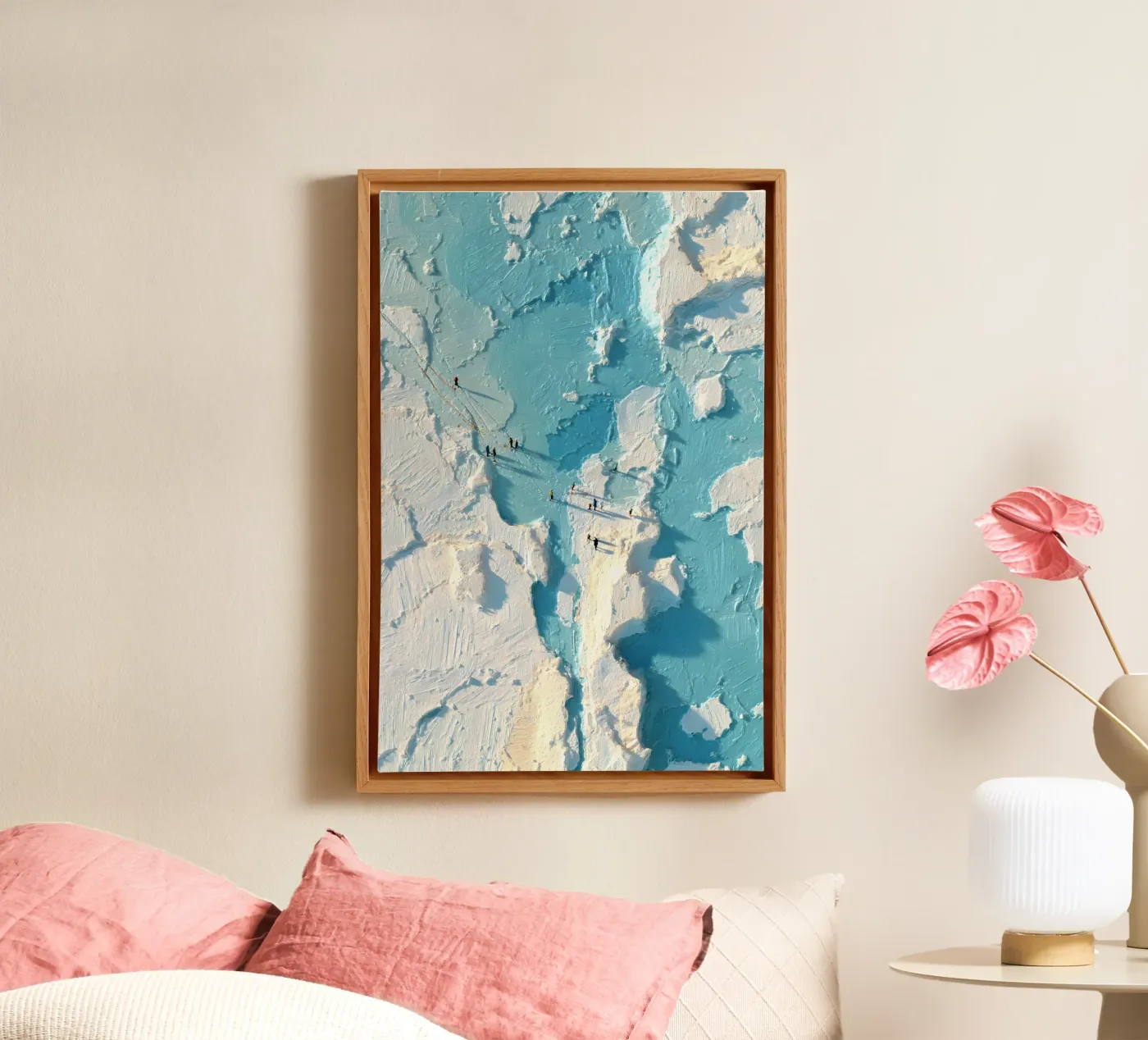 Frozen Paths canvas van Tinyverse Studio