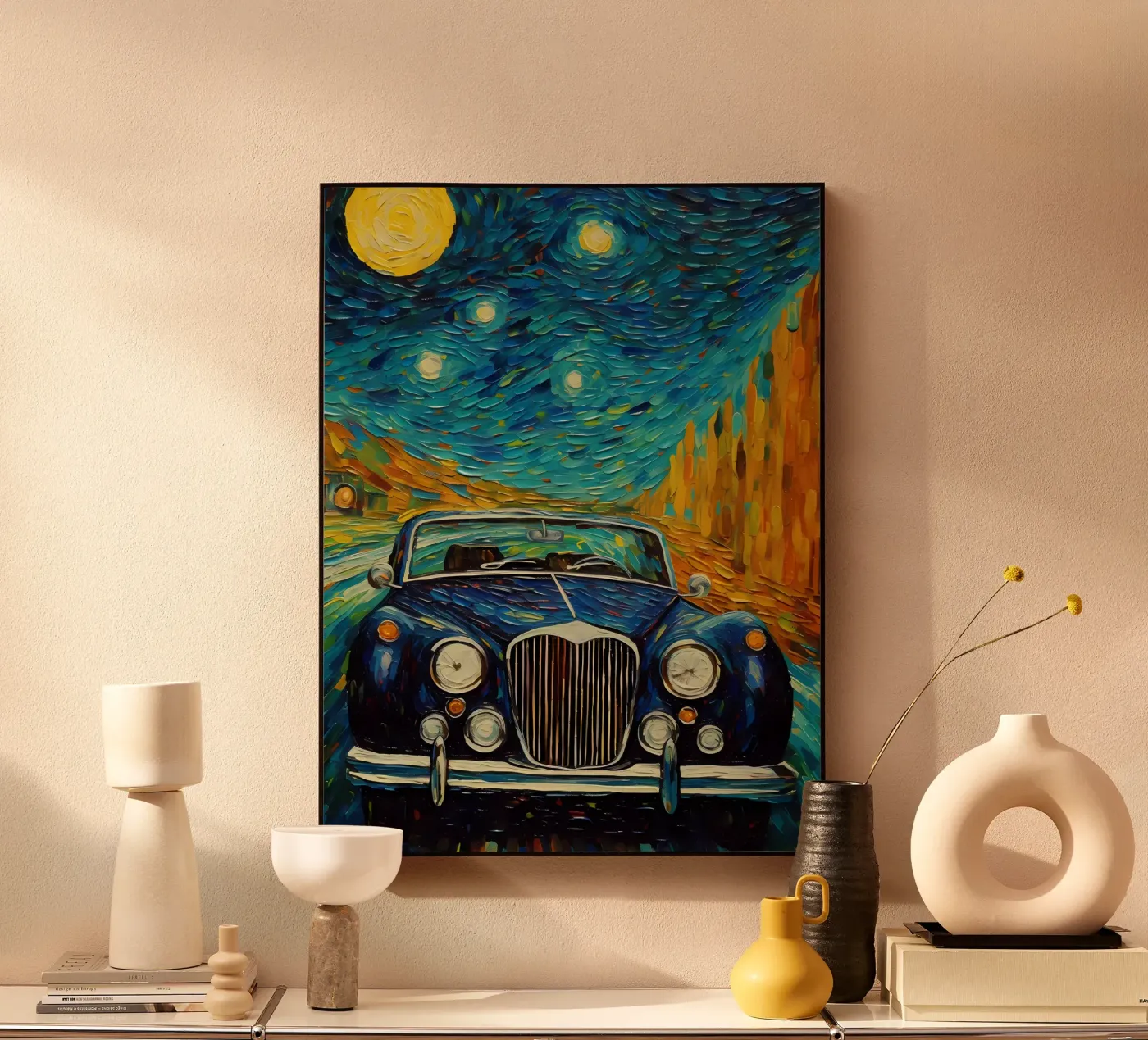 Starry Night plexiglas de Artsy Bessy