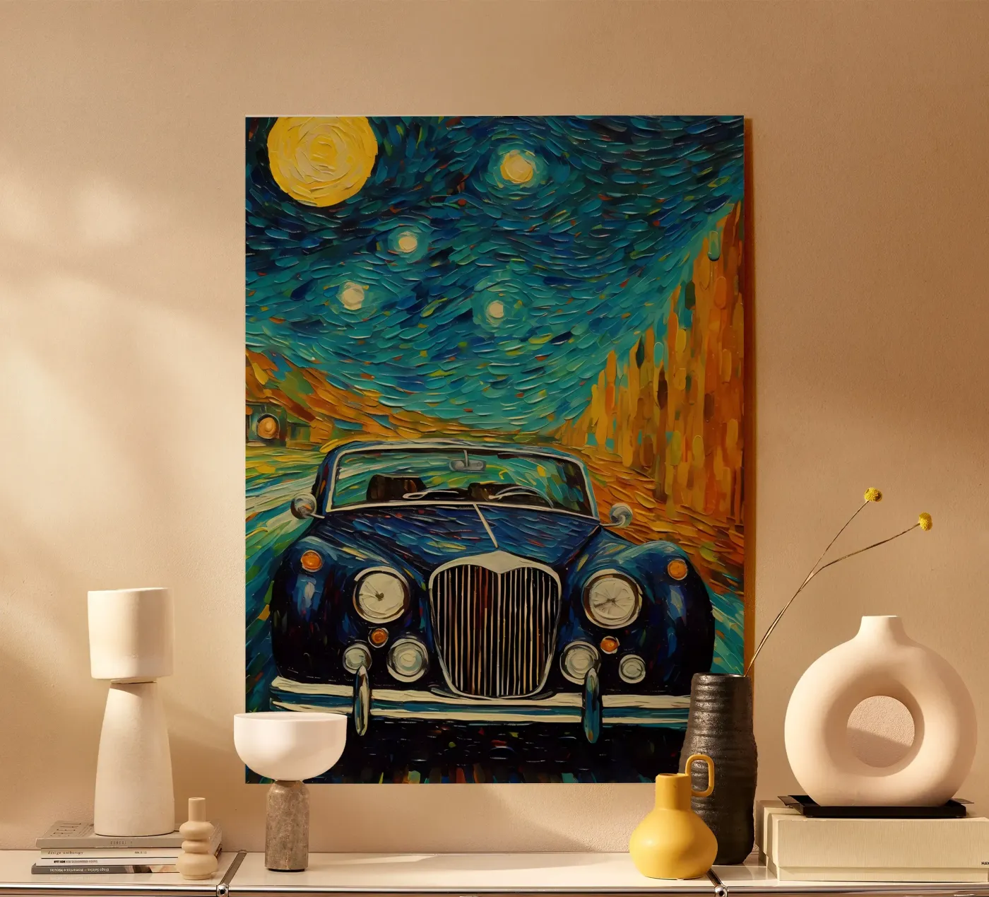 Starry Night plexiglas de Artsy Bessy