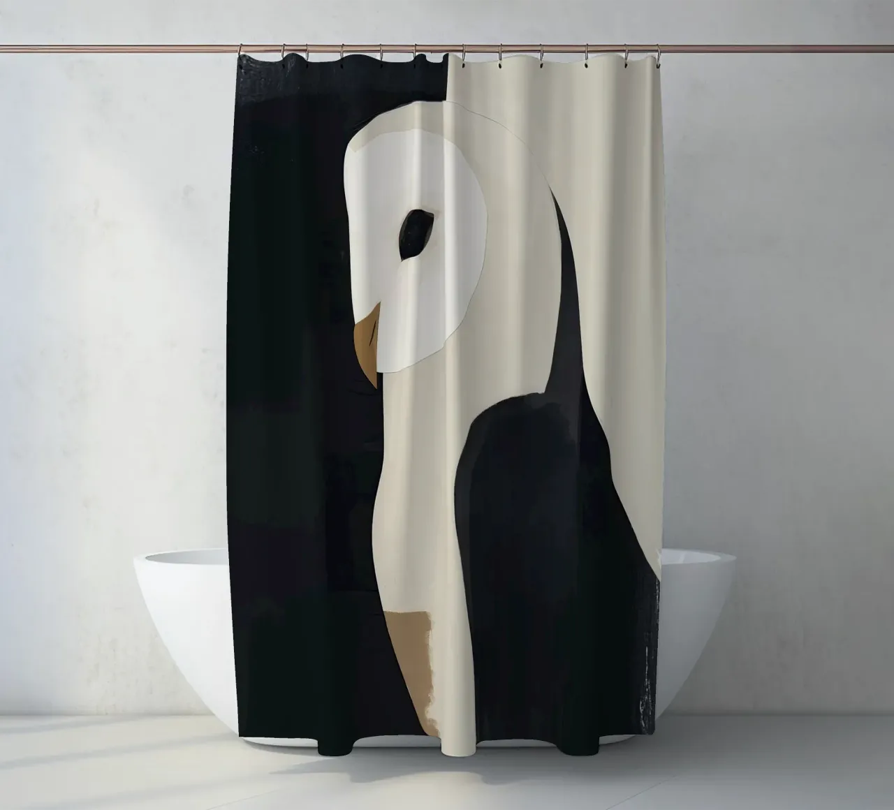 Le hibou rideau de douche de M.A.Z.U.N.