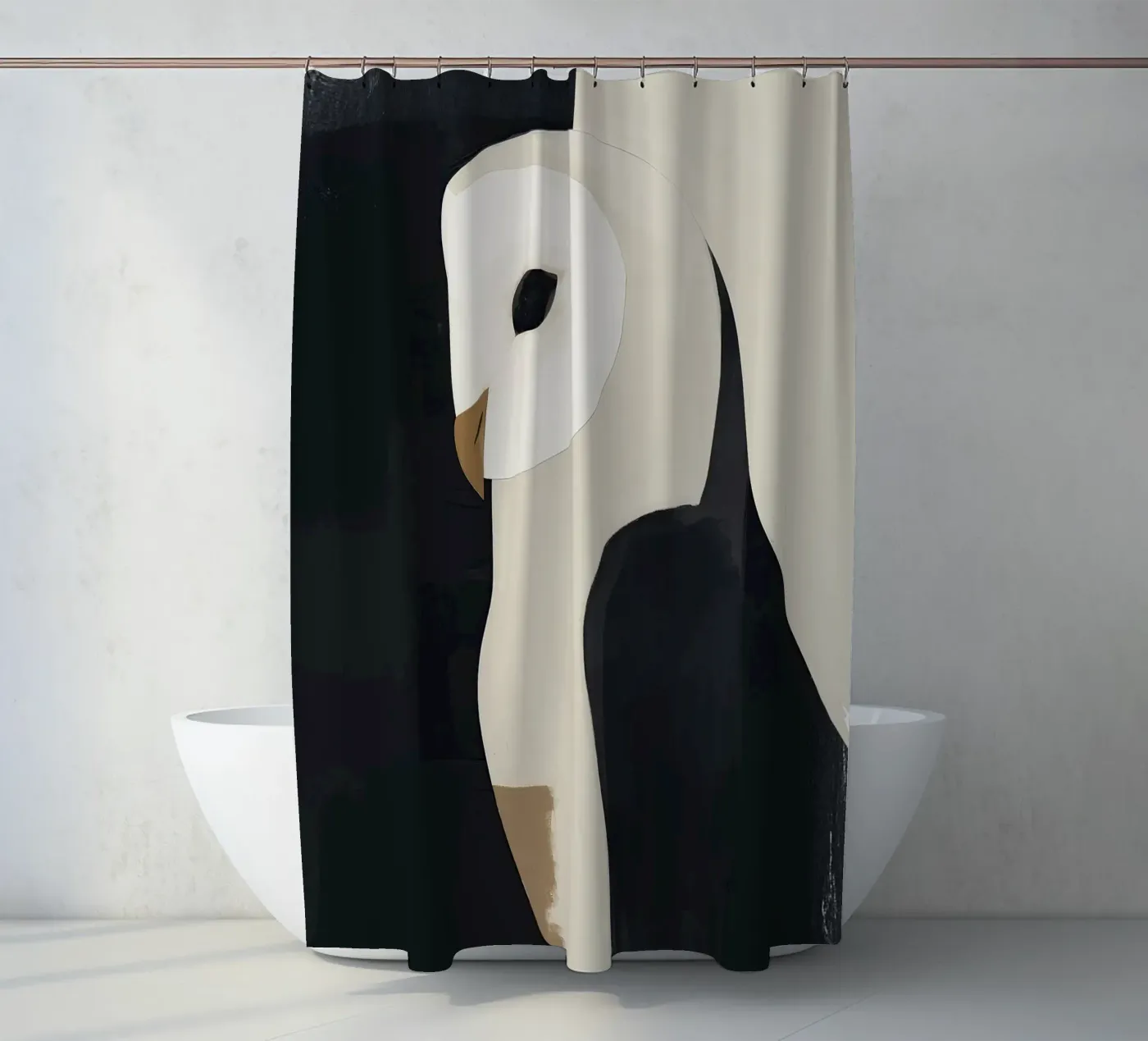 Die Eule Duschvorhang von M.A.Z.U.N.