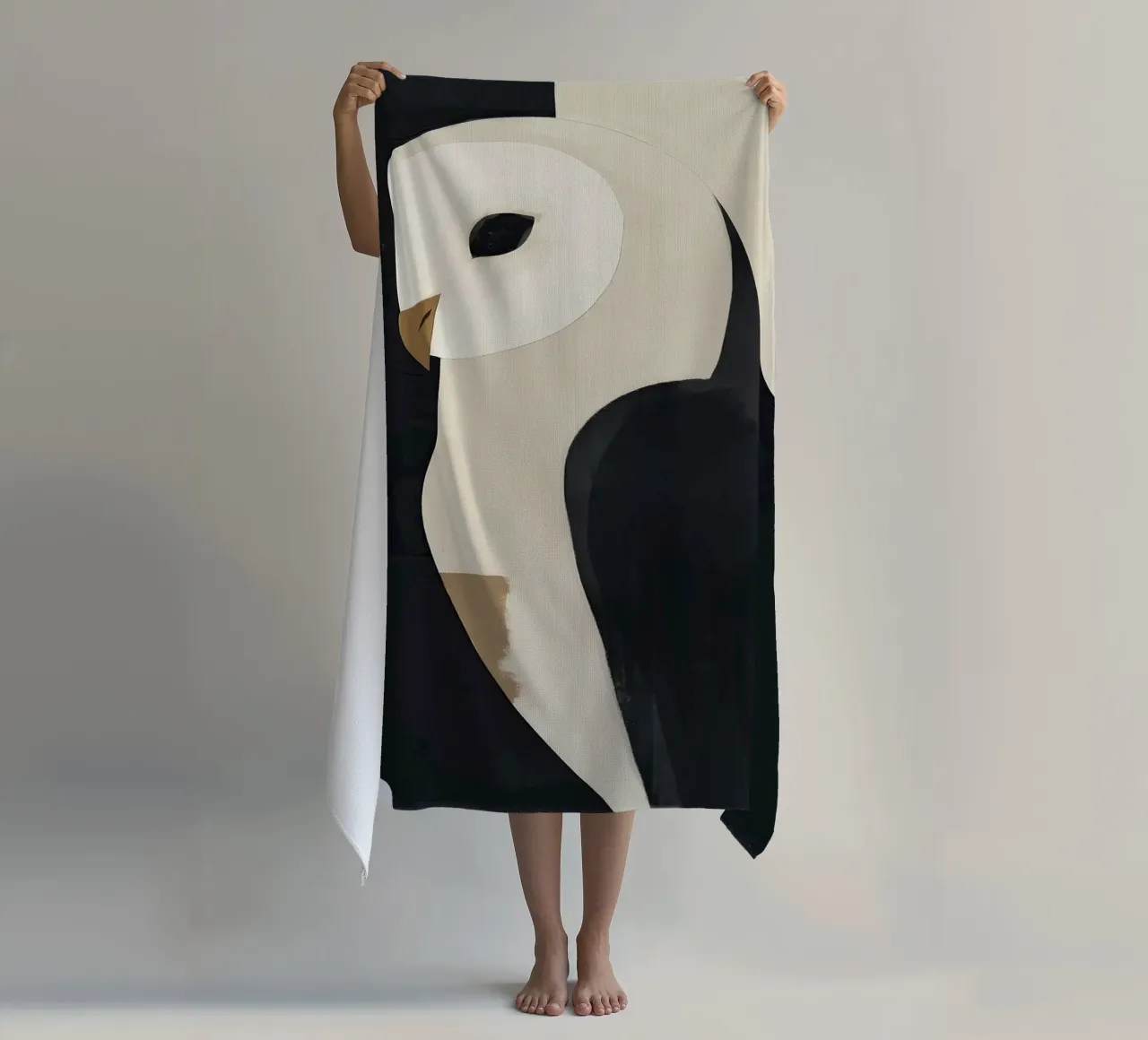 Die Eule Strandtuch von M.A.Z.U.N.