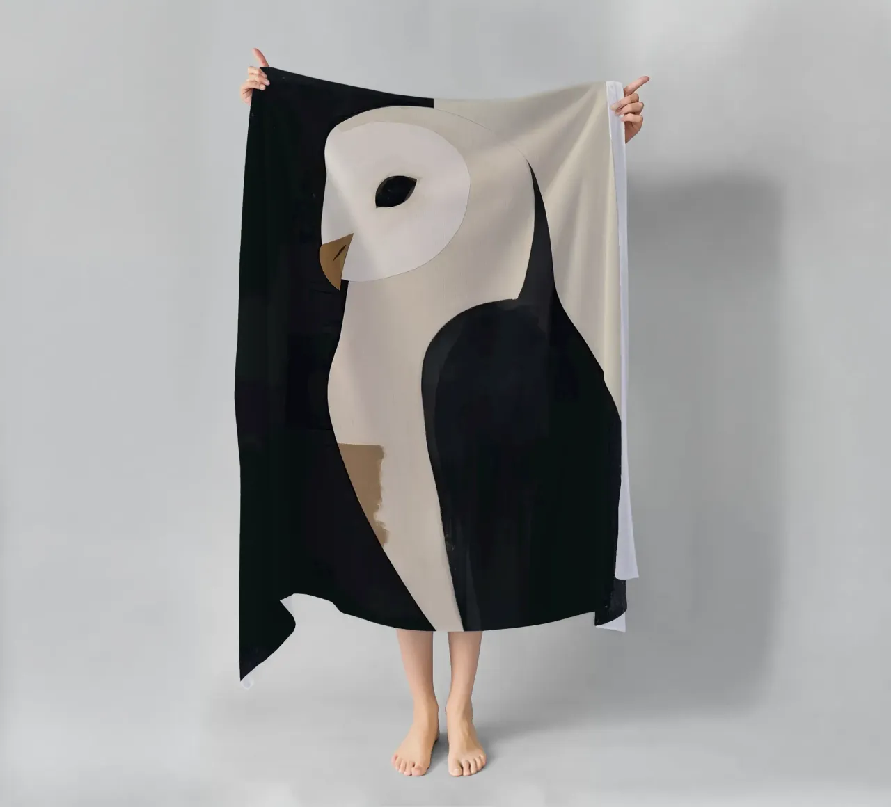 Die Eule Strandtuch von M.A.Z.U.N.