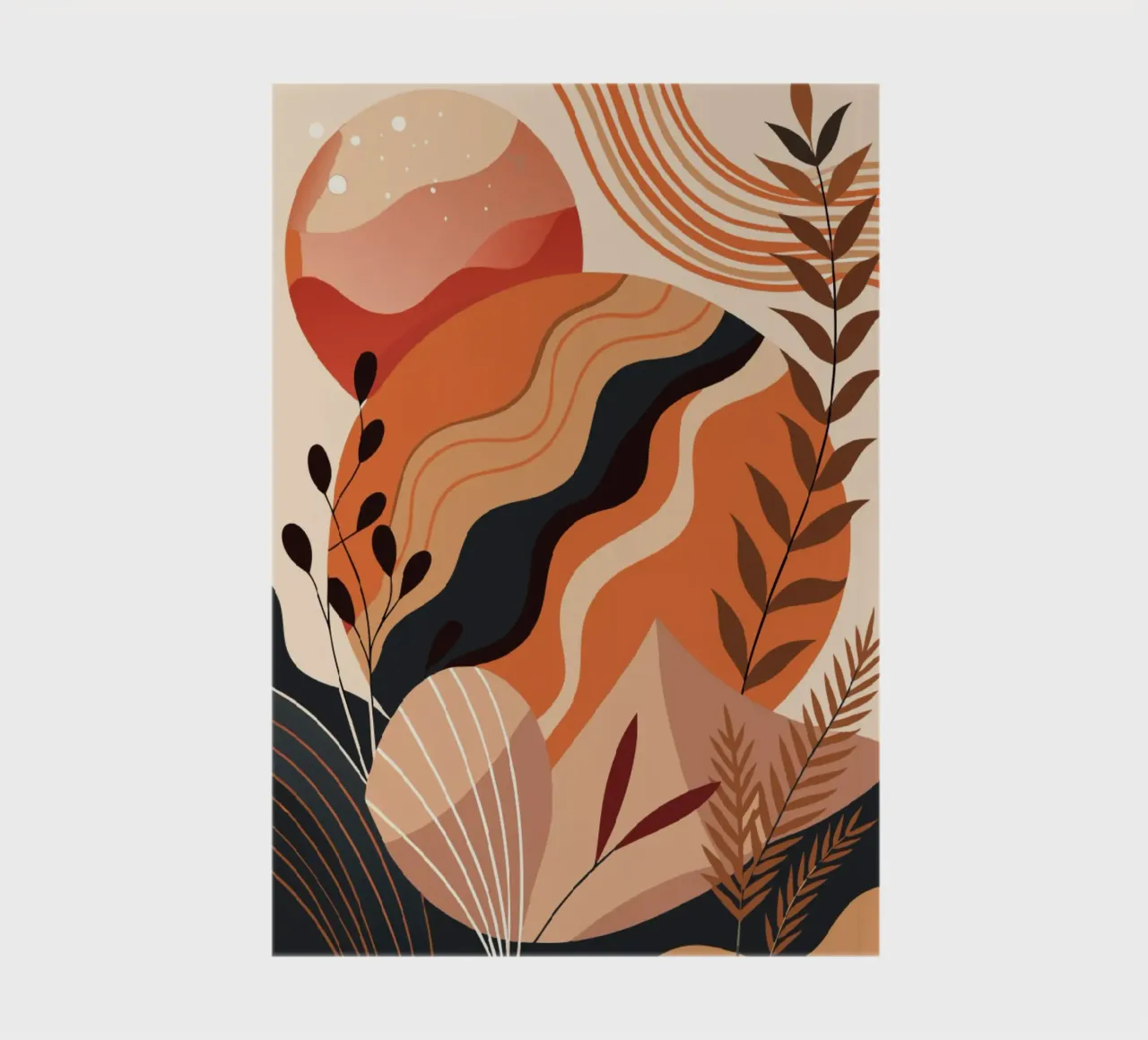 Autumnal Abstract Serenity notebook by Artistic-shop