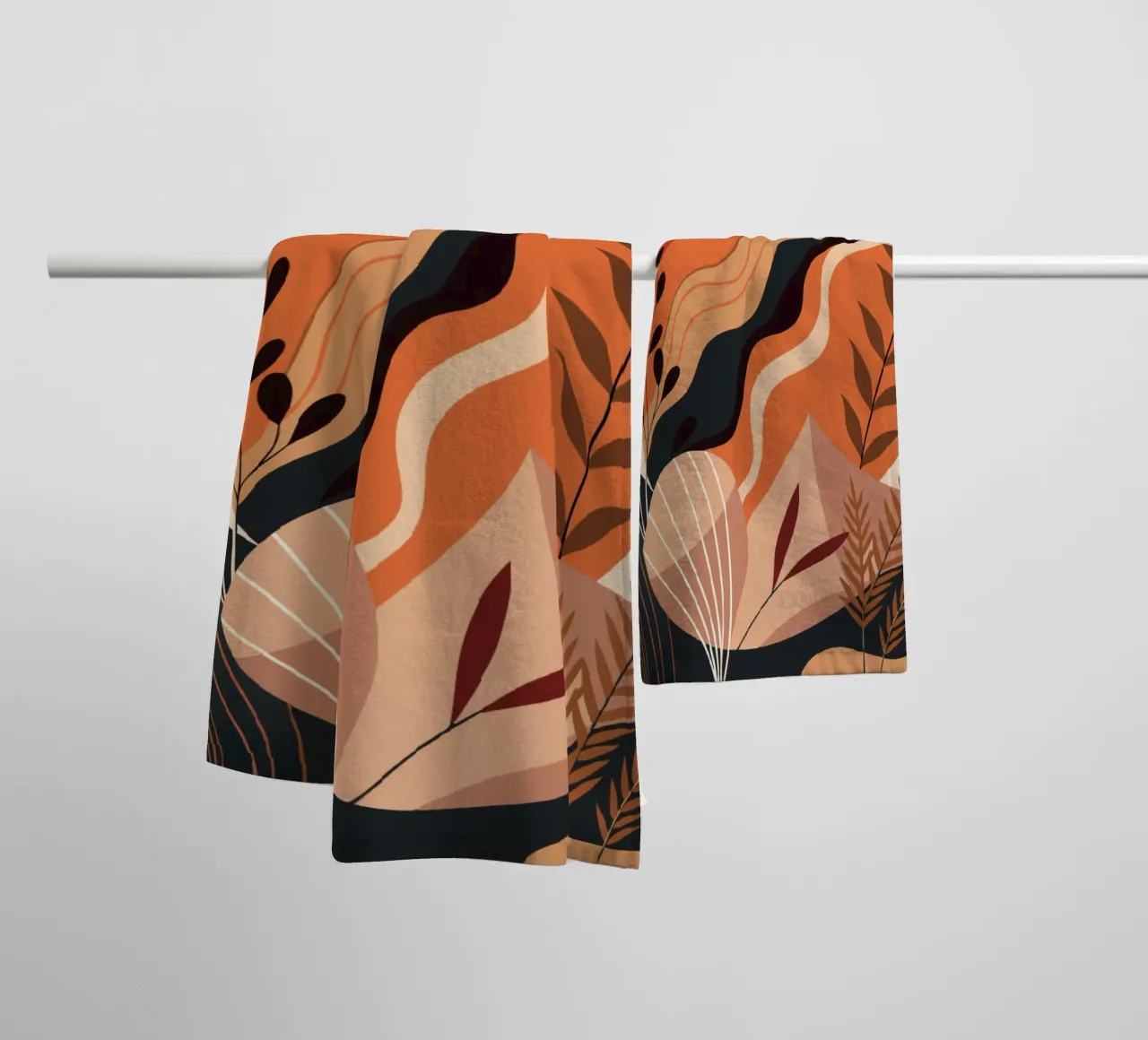 Serenità astratta autunnale asciugamano da bagno da Artistic-shop