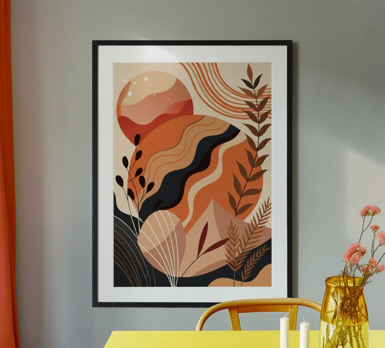 Herbstliche abstrakte Heiterkeit Poster von Artistic-shop