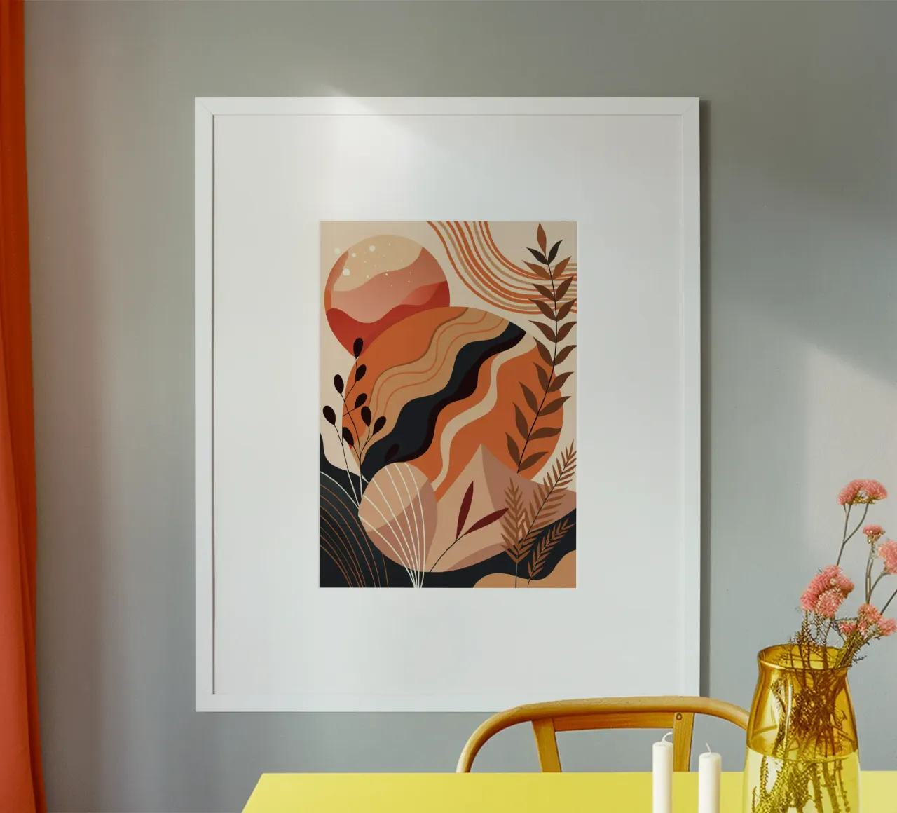 Herbstliche abstrakte Heiterkeit Poster von Artistic-shop