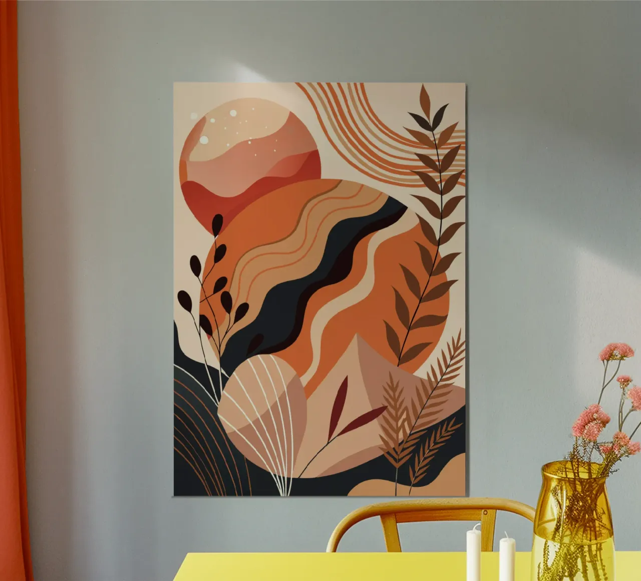 Herbstliche abstrakte Heiterkeit Poster von Artistic-shop