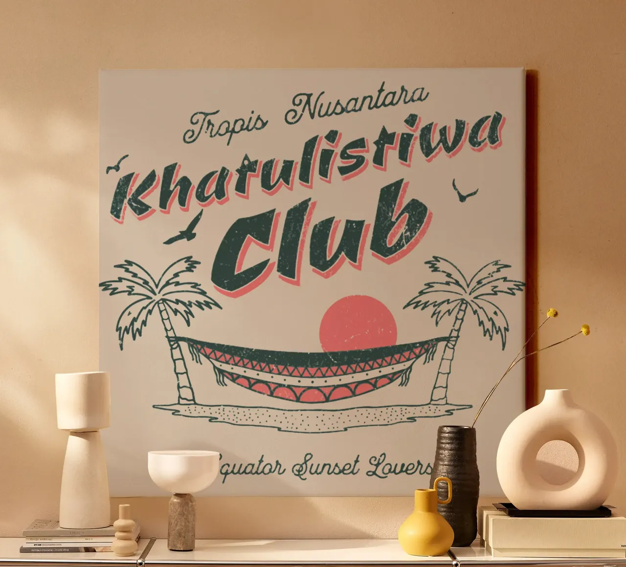 Club Equator tela con Cornice a cassetta da Gunawan Rb