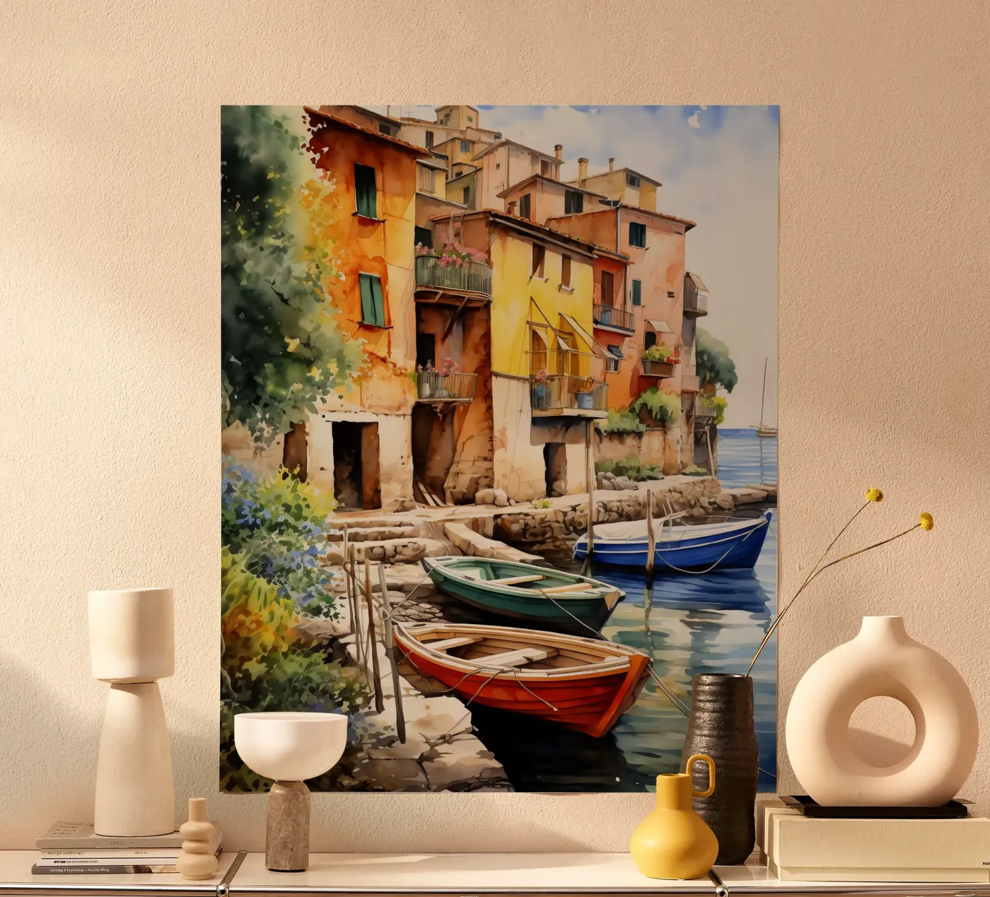 Boats poster by Artsy Bessy