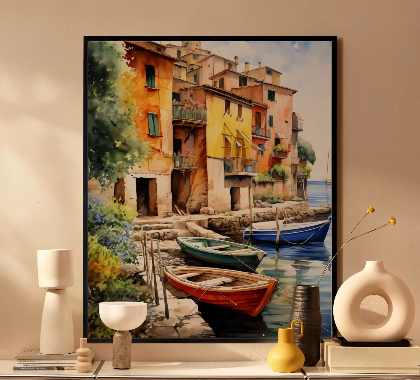 Boats poster by Artsy Bessy