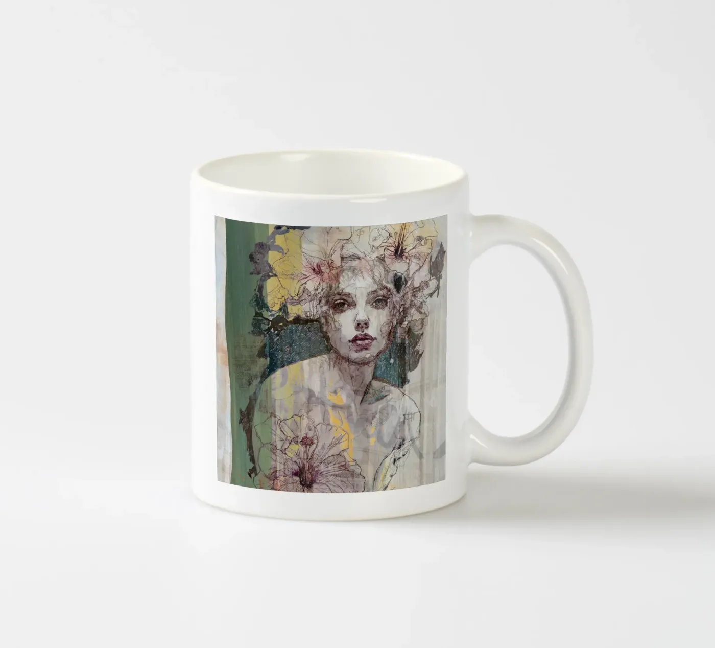 yello ceramic mug by k i m