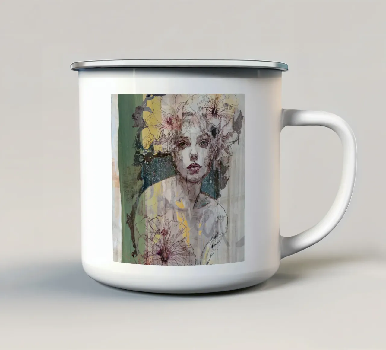 yello tazza in smalto da k i m