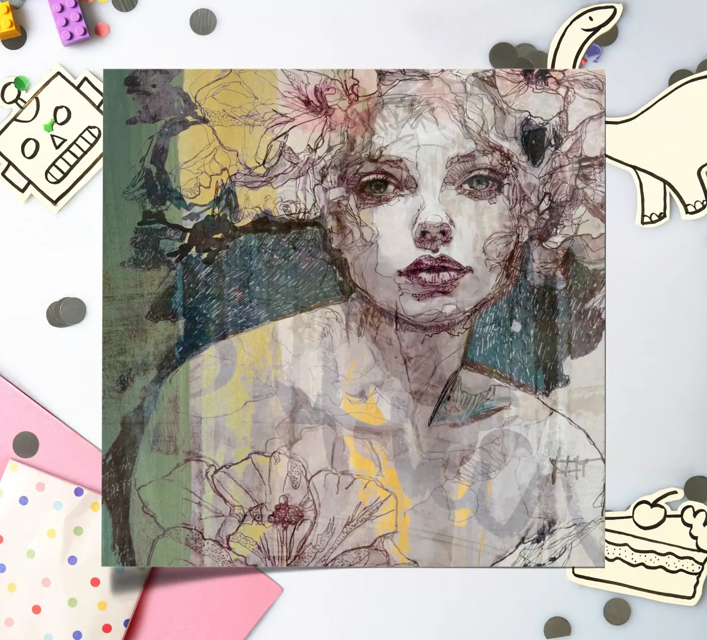 yello sticker sheet by k i m