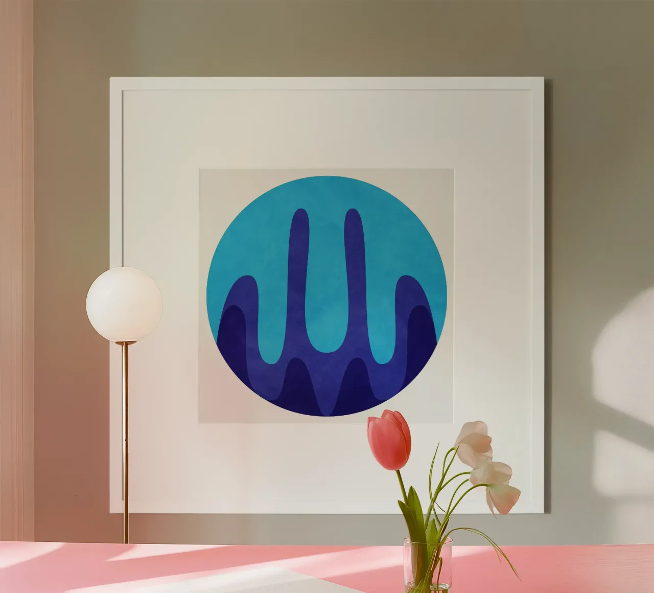 Blue poster da Poetry Geometry