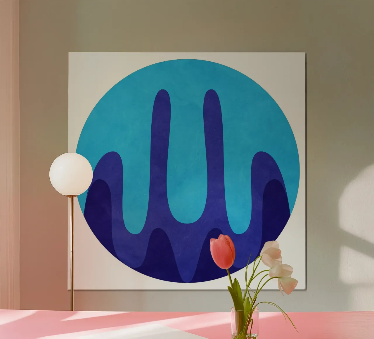 Blue poster da Poetry Geometry