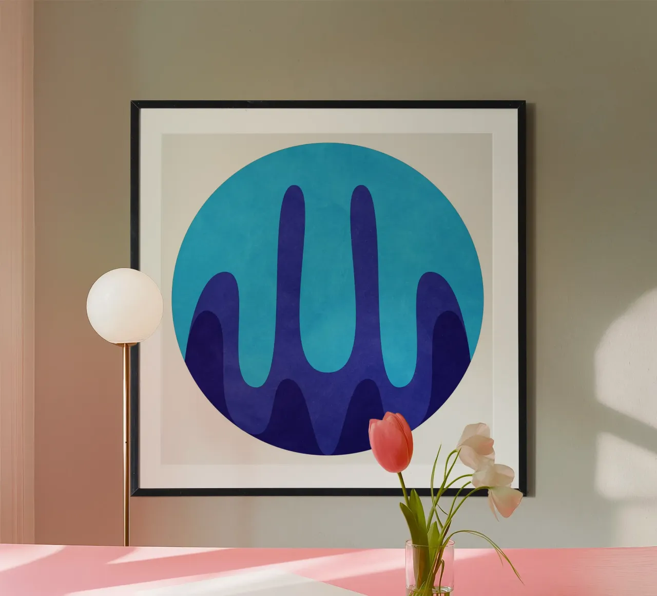 Blue poster da Poetry Geometry