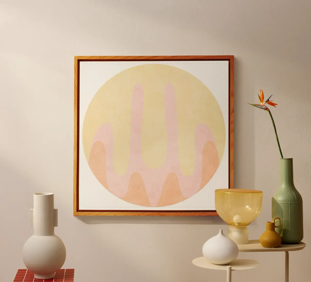 Peach acrylic glass by Poetry Geometry