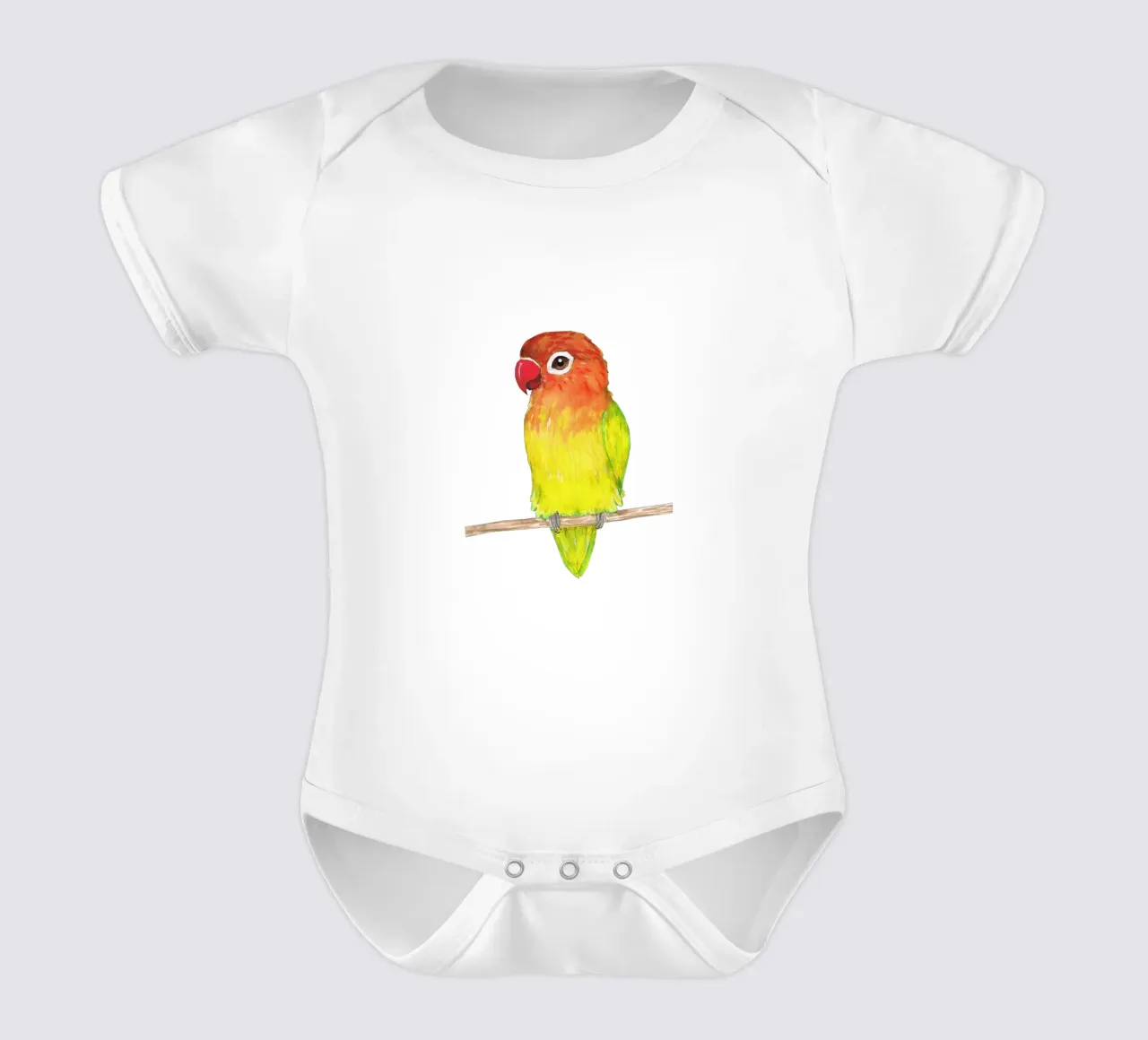 Joli inséparable jaune de Fischer body bébé de BwiseLizzy