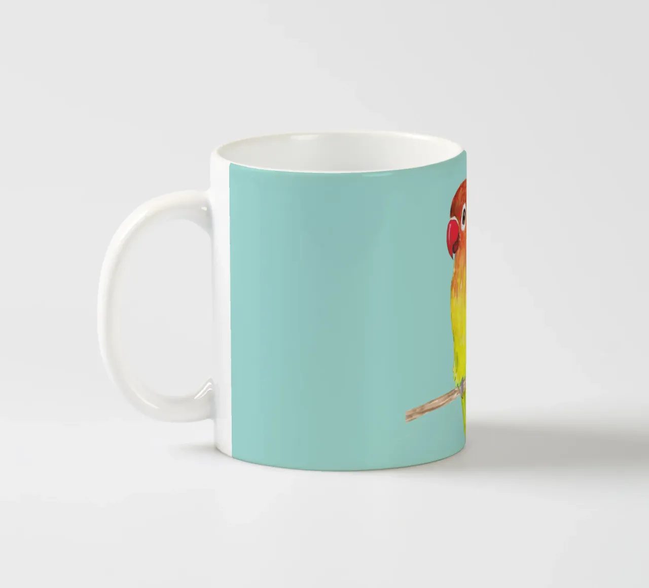 Carino l'inseparabile giallo di Fischer tazza in ceramica da BwiseLizzy
