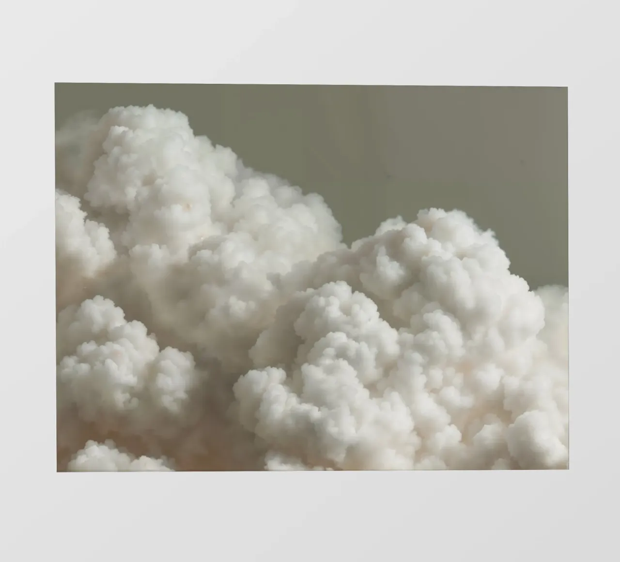 Witte wolken fotobehang van IamHomeDesigns