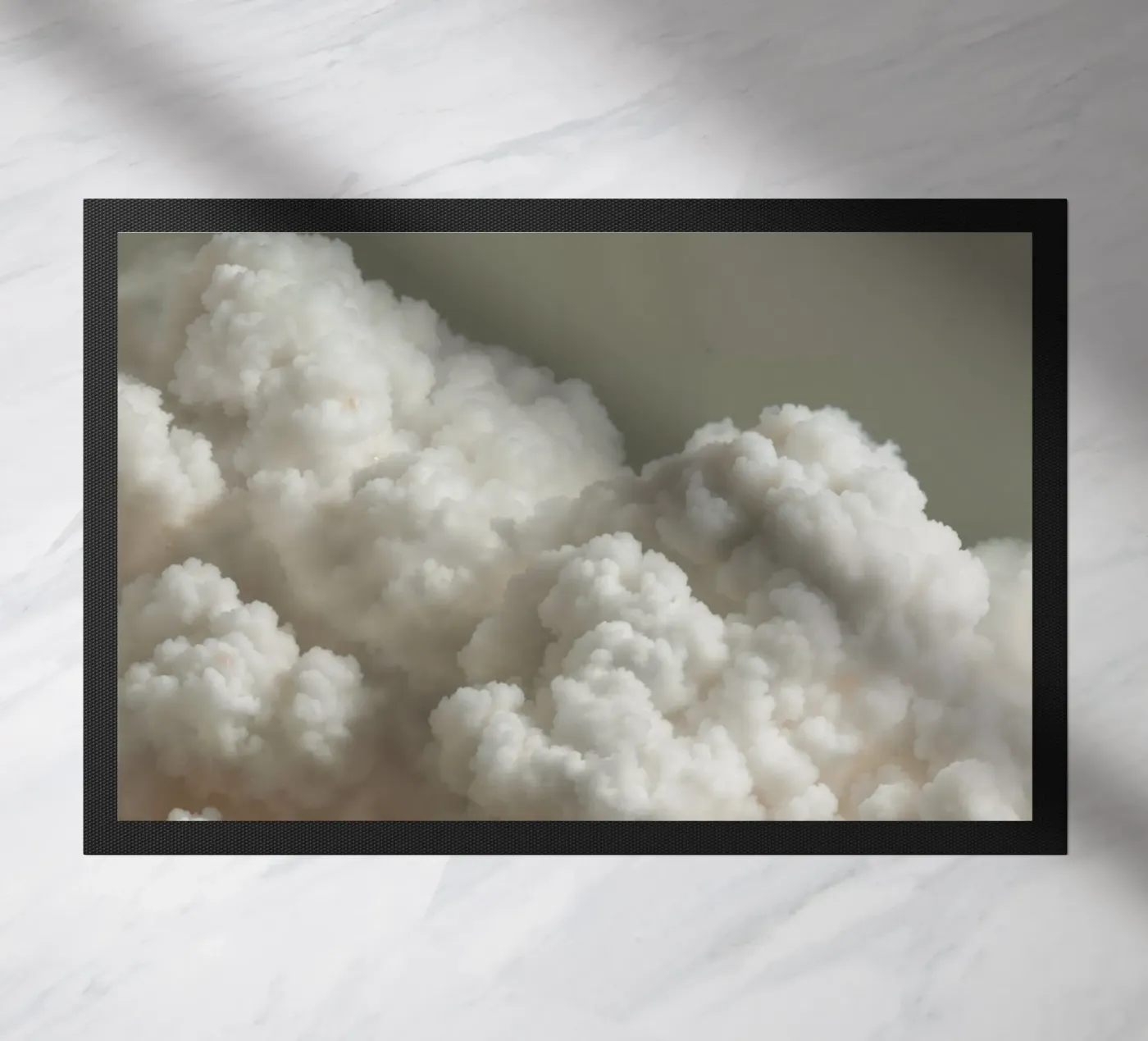 White clouds Fußmatte von IamHomeDesigns