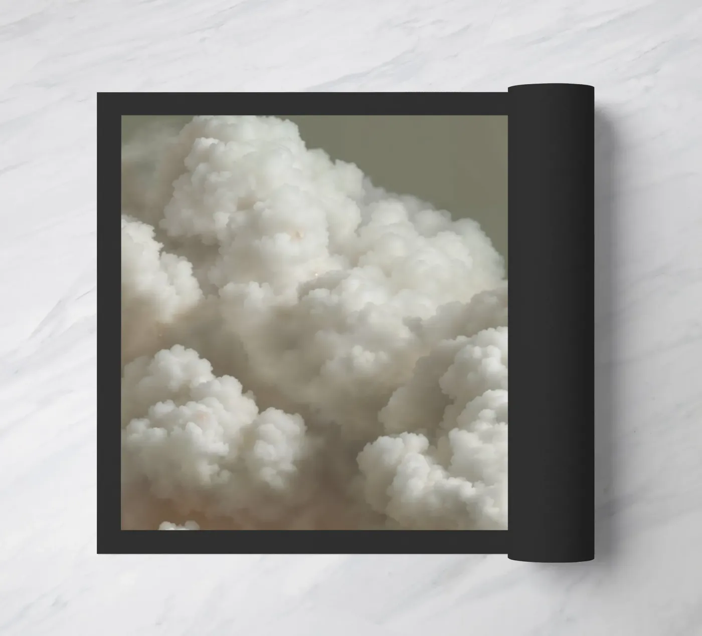 White clouds Fußmatte von IamHomeDesigns