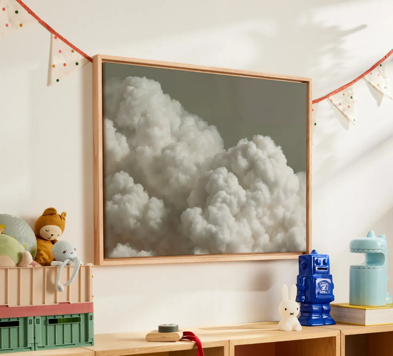 White clouds acrylic glass by IamHomeDesigns