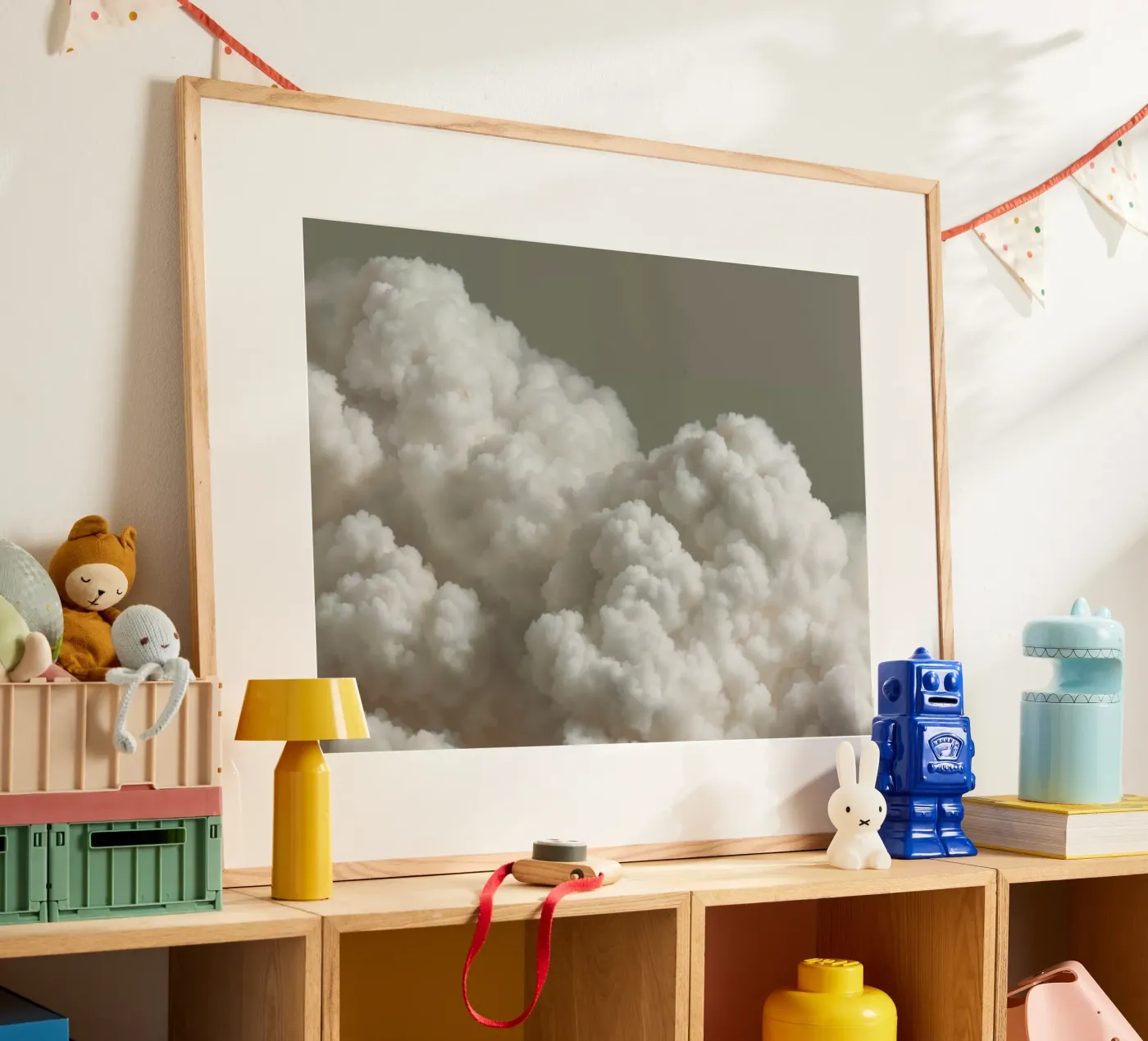 White clouds Poster von IamHomeDesigns